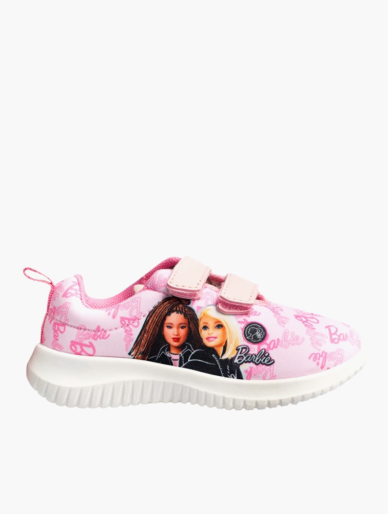 MyRunway Shop Barbie Girls Barbie Print Velcro Sneakers for Kids